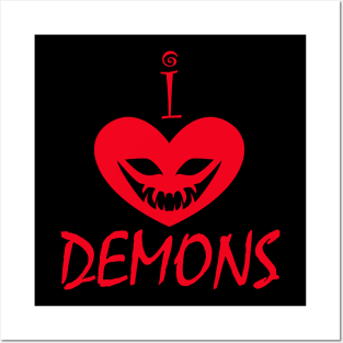 I Heart Demons Posters and Art